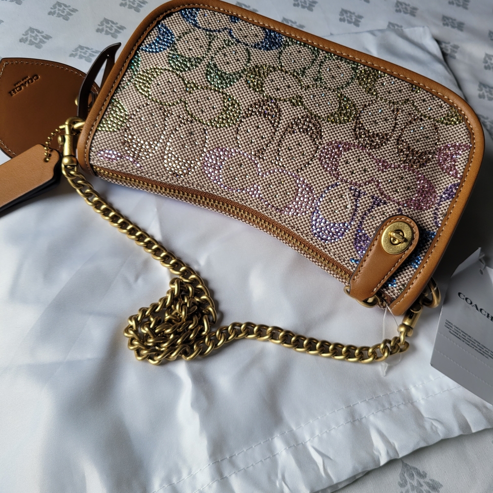 Coach Candy Rainbow Crystal Swinger Size 20 - Picture 9 of 14